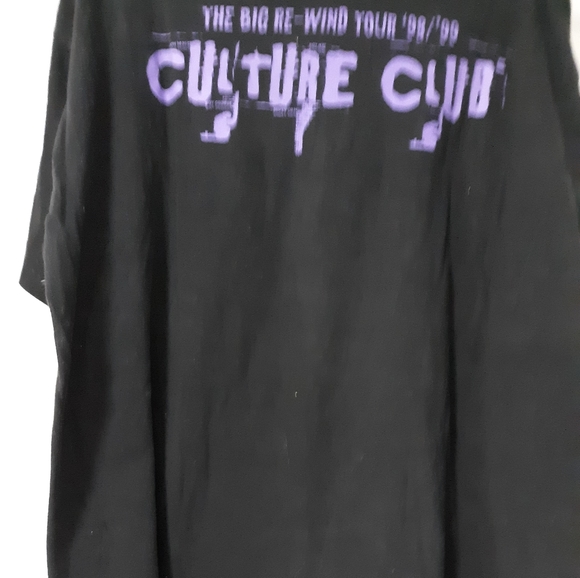 RARE! "CULTURE CLUB" REWIND TOUR 98/99 CONCERT T SHIRT BLACK XL - Picture 5 of 5